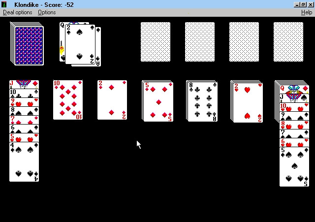Скриншот из игры Deluxe Solitaire