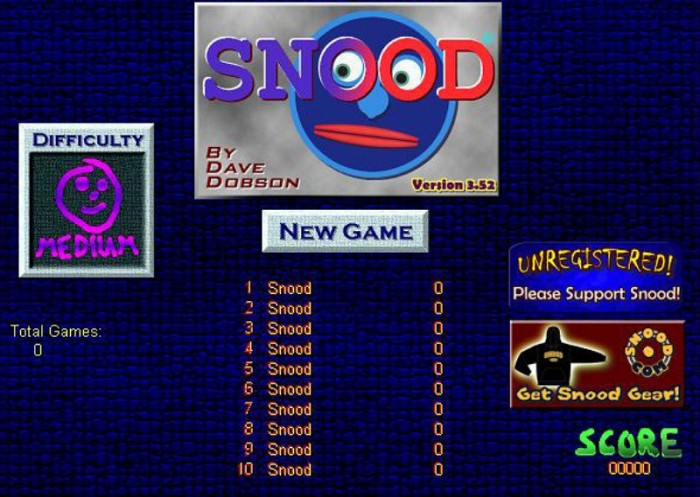 Скриншот из игры Snood