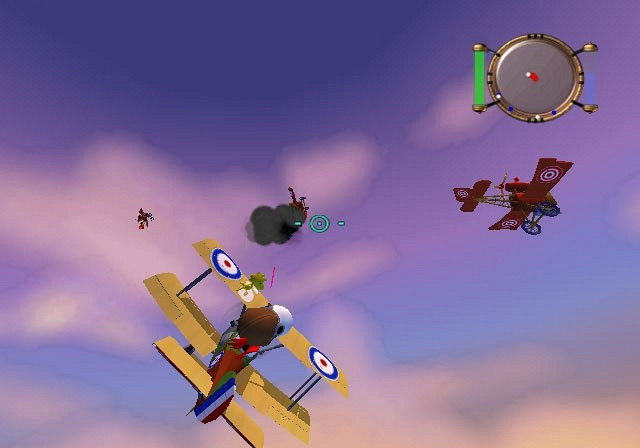 Скриншот из игры Snoopy versus the Red Baron