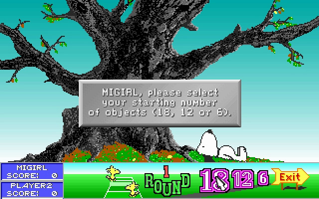 Скриншот из игры Snoopy's Game Club