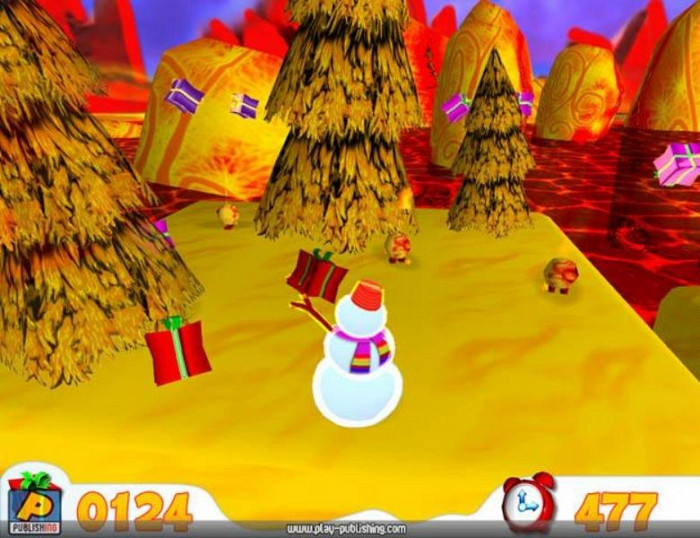 Скриншот из игры Snowman