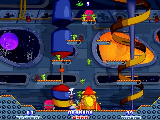 Скриншот из игры Snowy: Space Trip