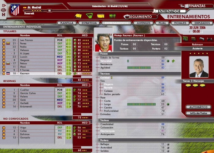 Скриншот из игры Professional Manager 2006