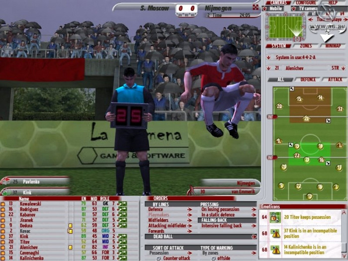 Скриншот из игры Professional Manager 2006