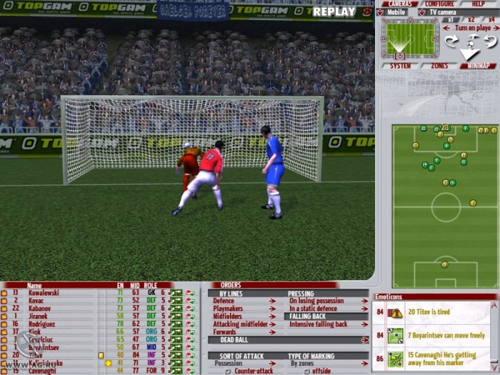 Скриншот из игры Professional Manager 2006