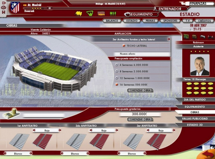 Скриншот из игры Professional Manager 2006