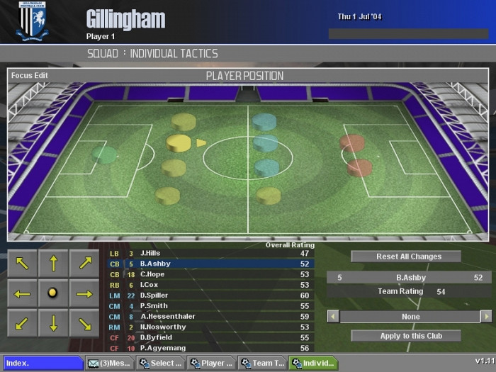 Скриншот из игры Professional Manager 2005