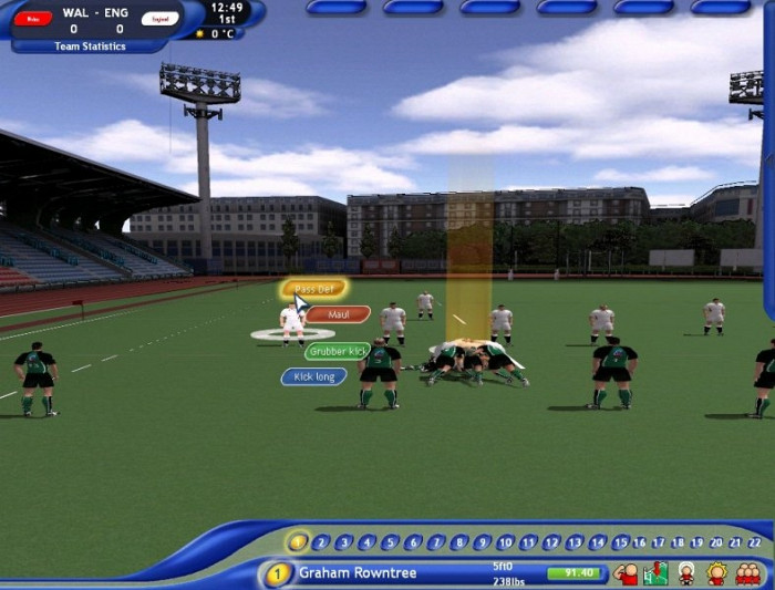 Скриншот из игры Pro Rugby Manager 2004