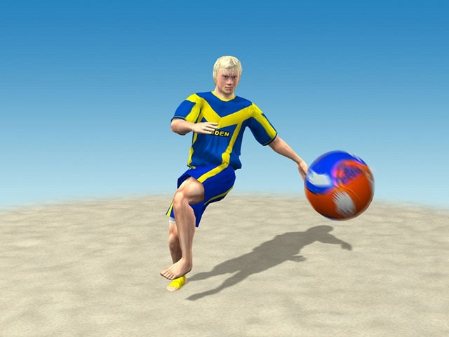 Скриншот из игры Pro Beach Soccer
