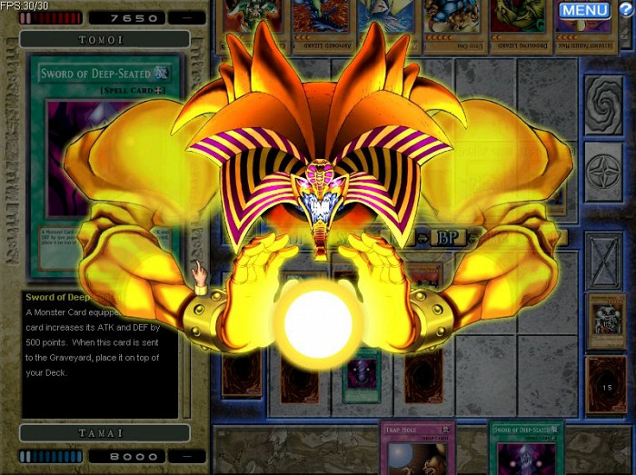 Скриншот из игры Yu-Gi-Oh! ONLINE