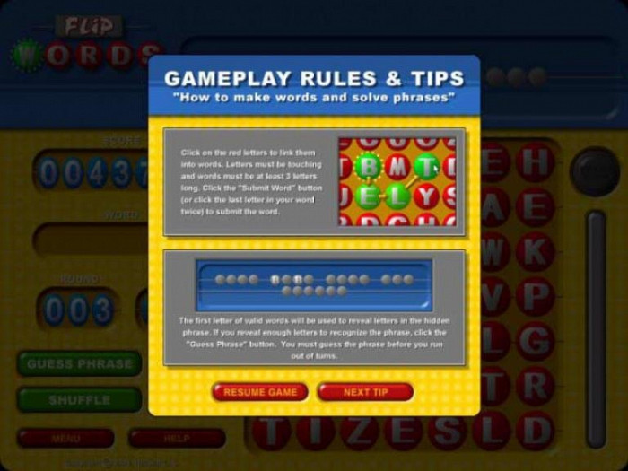 Скриншот из игры Flip Words