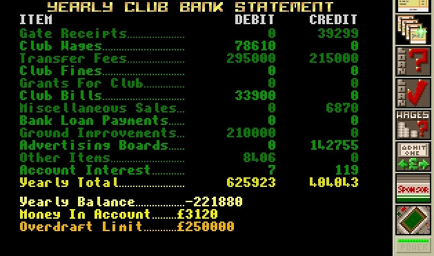 Скриншот из игры Premier Manager 2