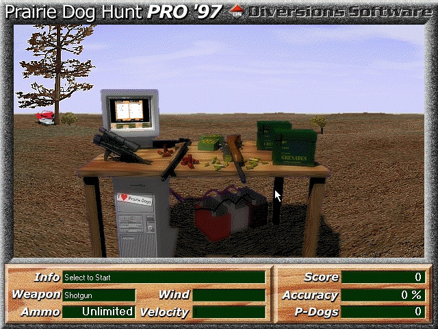Скриншот из игры Prairie Dog Hunt Pro '97