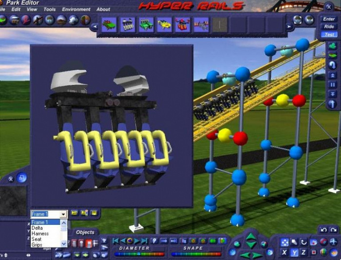 Скриншот из игры Hyper Rails: Advanced 3D Roller Coaster Design