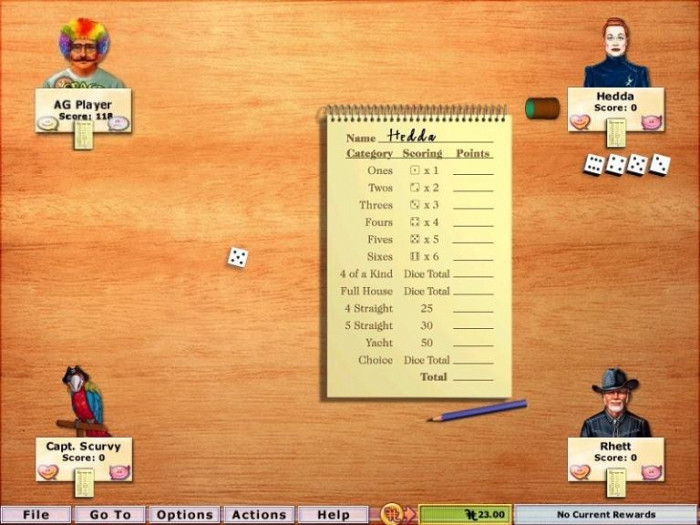 Скриншот из игры Hoyle Table Games 2004