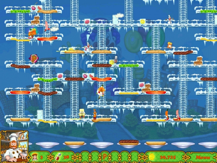 Скриншот из игры BurgerTime Deluxe
