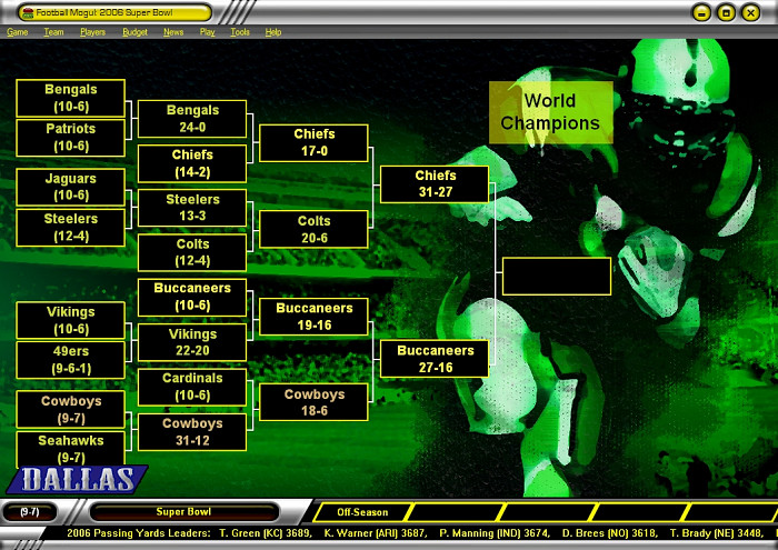 Скриншот из игры Football Mogul 2008