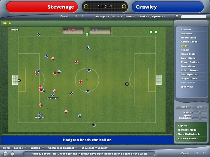 Скриншот из игры Football Manager 2006