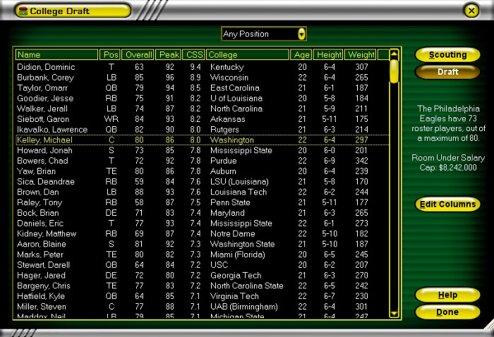 Скриншот из игры Football Mogul 2007