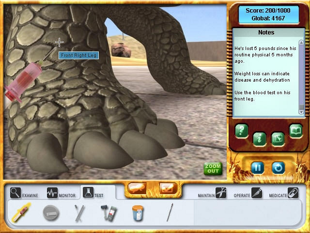 Скриншот из игры Zoo Vet: Endangered Animals