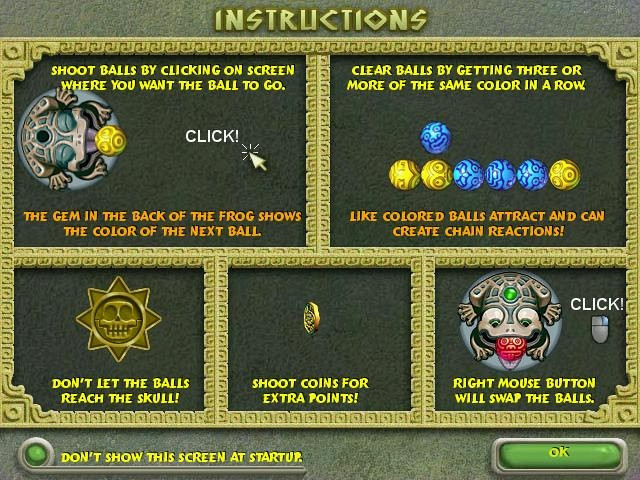 Скриншот из игры Zuma Deluxe