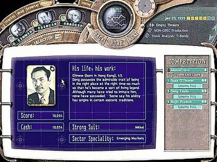 Скриншот из игры Wall Street Trader 2000