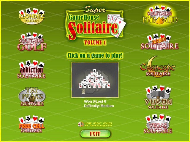 Скриншот из игры Solitaires