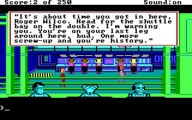 Скриншот из игры Space Quest 2: Vohaul's Revenge
