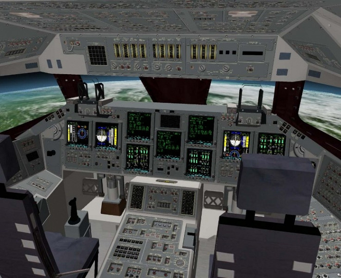 Скриншот из игры Space Shuttle Simulator