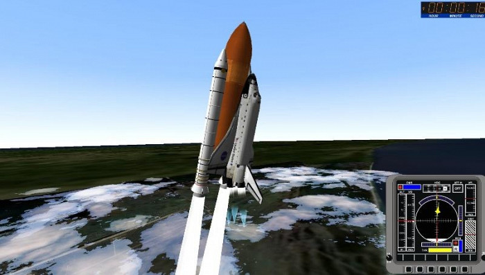 Скриншот из игры Space Shuttle Simulator