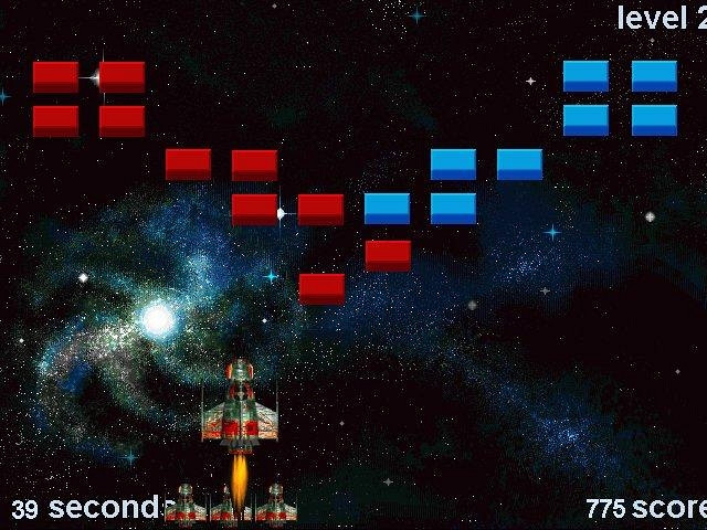 Скриншот из игры Spacebrick Shooter