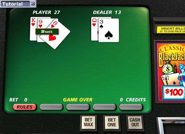 Скриншот из игры Hoyle Blackjack Series