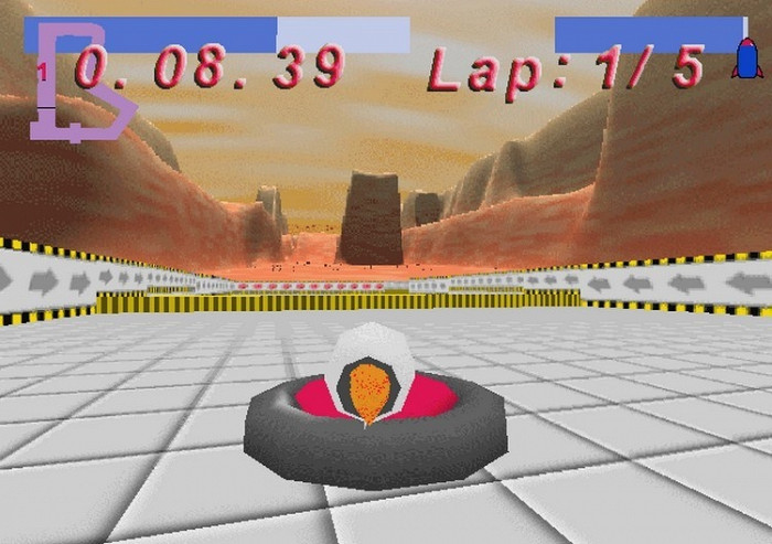 Скриншот из игры HoverRace