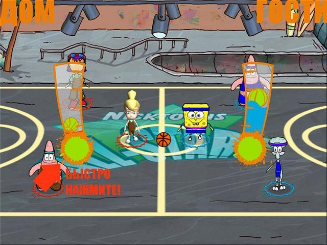 Скриншот из игры SpongeBob SquarePants: Basketball