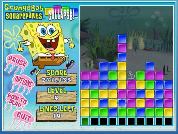 Скриншот из игры SpongeBob SquarePants Collapse