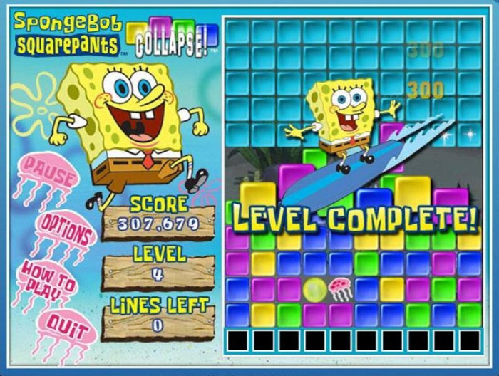 Скриншот из игры SpongeBob SquarePants Collapse