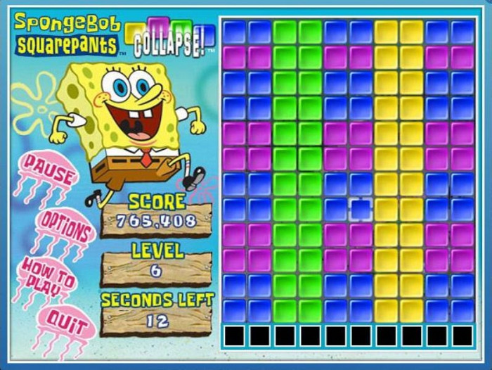 Скриншот из игры SpongeBob SquarePants Collapse