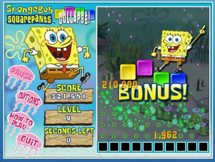 Скриншот из игры SpongeBob SquarePants Collapse