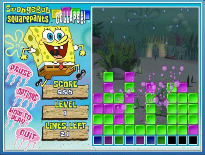 Скриншот из игры SpongeBob SquarePants Collapse