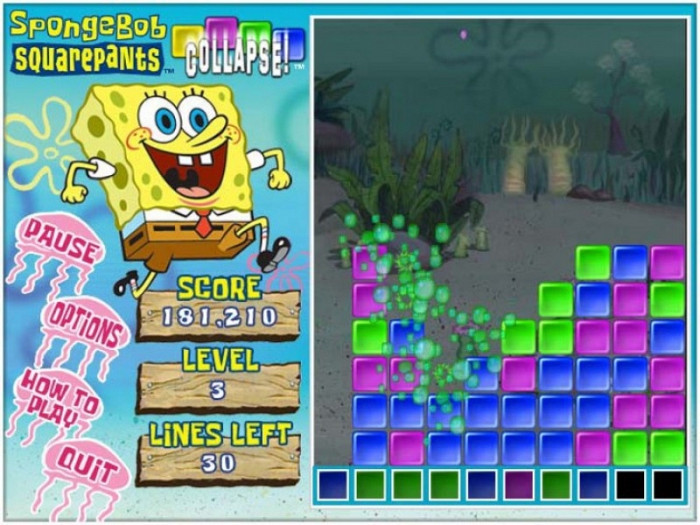 Скриншот из игры SpongeBob SquarePants Collapse