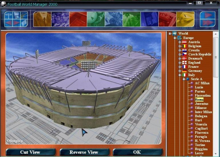 Скриншот из игры Football World Manager 2000