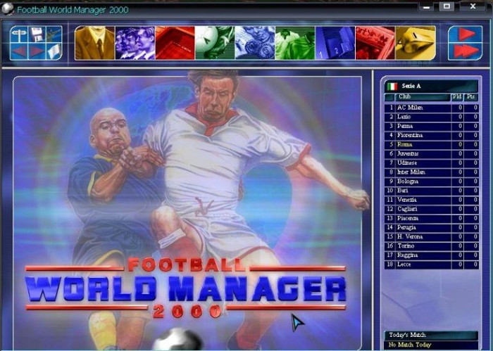 Скриншот из игры Football World Manager 2000