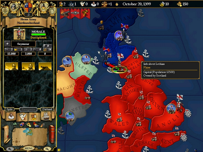 Скриншот из игры For the Glory: A Europa Universalis Game