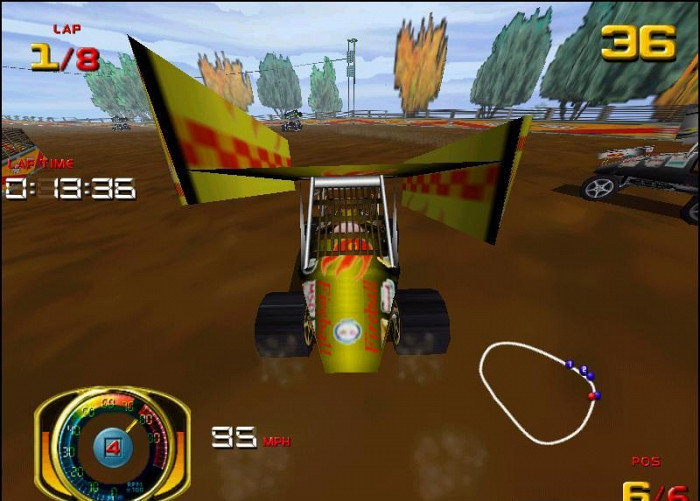 Скриншот из игры Sprint Car Racing