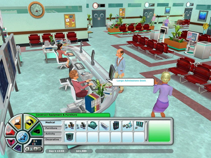 Скриншот из игры Hospital Tycoon