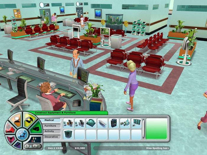 Скриншот из игры Hospital Tycoon