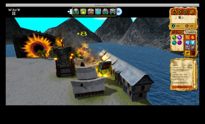 Скриншот из игры Hordes of Orcs 2