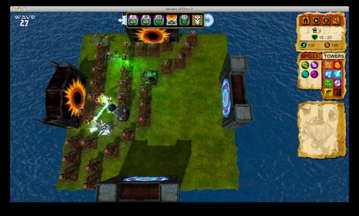 Скриншот из игры Hordes of Orcs 2