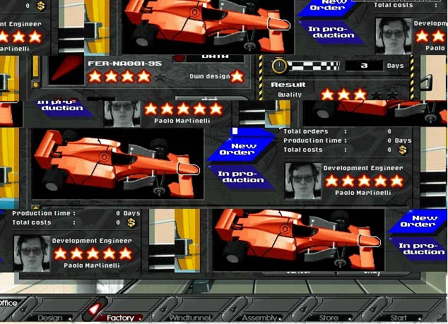 Скриншот из игры Formula 1 Manager