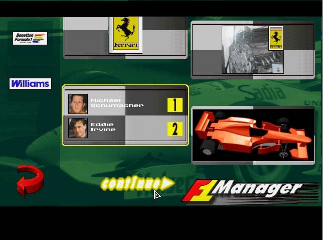 Скриншот из игры Formula 1 Manager